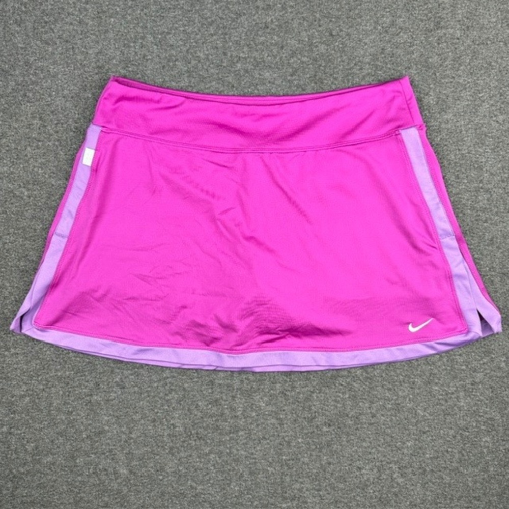 Nike Court Dri-FIT Women Pink Purple Tennis Skort Size M Athletic Skirt RN 56323